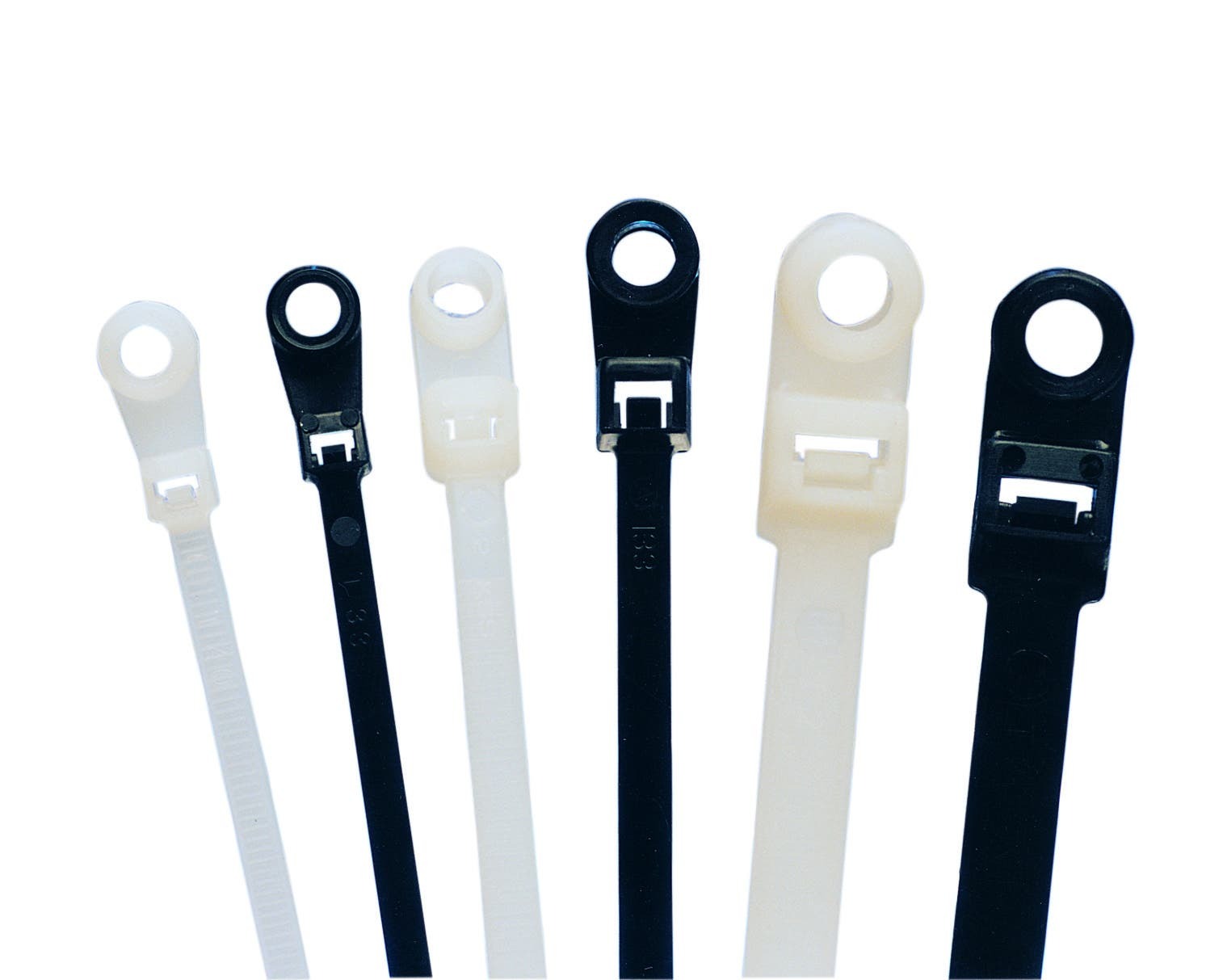 IT2SMH-C Mounting Head Tie, 8.1 in L x 0.178 in W x 0.053 in THK, Nylon