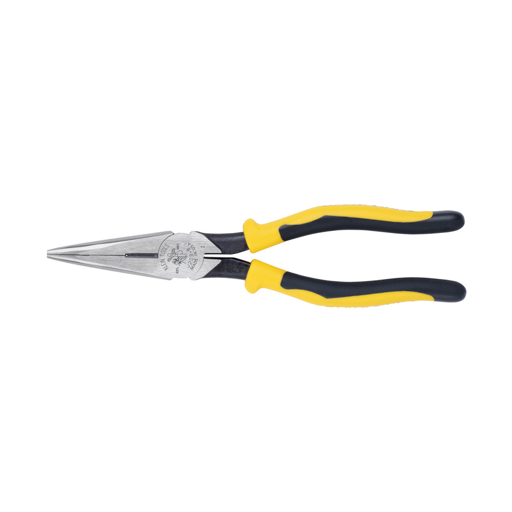J203-8 Journeyman Heavy Duty Long Nose Plier, Tool Steel Jaw, 2.313 in L x 1 in W Jaw, 8.563 in OAL, 1/8 in W Tip