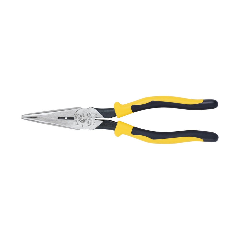 J203-8N Journeyman Heavy Duty Side Cutting Long Nose Plier, Tool Steel Jaw, 2.313 in L x 1 in W Jaw, 8.563 in OAL