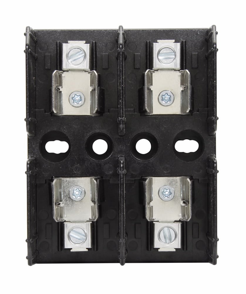 J60030-2C Fuse Block, 600 VAC/VDC, 1/10 to 30 A, Class: J, 14 to 2 AWG, 8 to 2 AWG Wire, 2 Poles