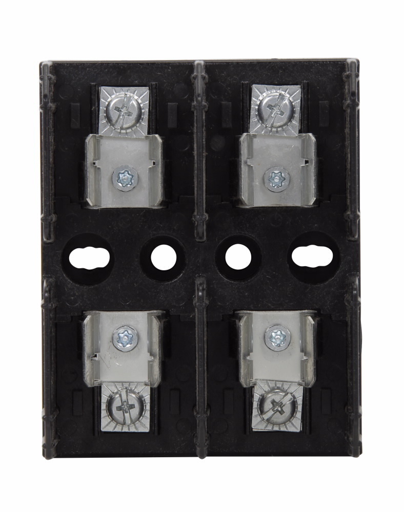 J60030-2P Fuse Block, 600 VAC/VDC, 1/10 to 30 A, Class: J, 14 to 10 AWG, 8 to 2 AWG Wire, 2 Poles