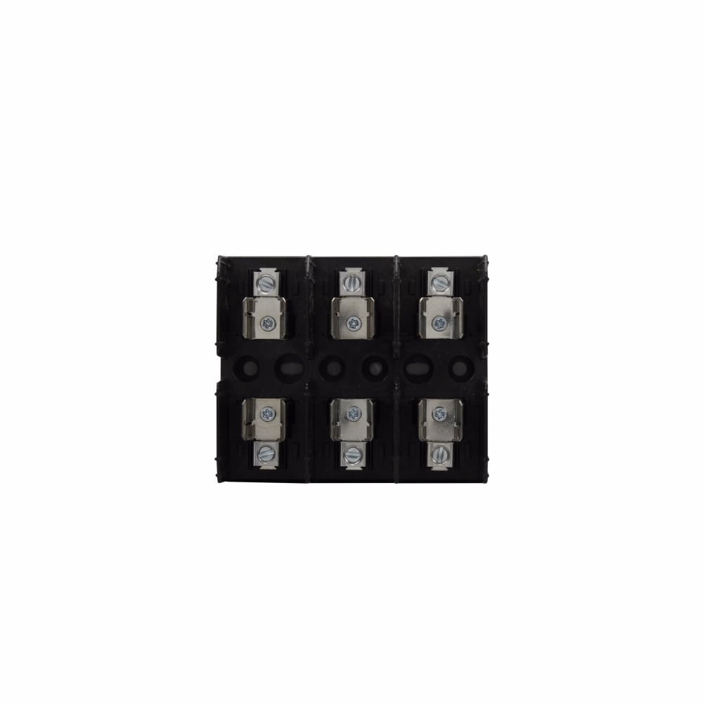 J60030-3COR Fuse Block, 600 VAC/VDC, 1/10 to 30 A, 14 to 2 AWG Copper Wire, 3 Poles