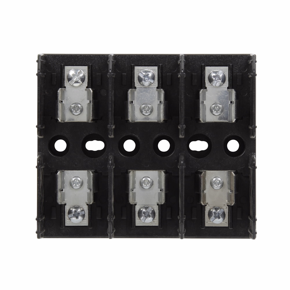 J60030-3S Fuse Block, 600 VAC/VDC, 1/10 to 30 A, Class: J, 14 to 10 AWG Wire, 3 Poles