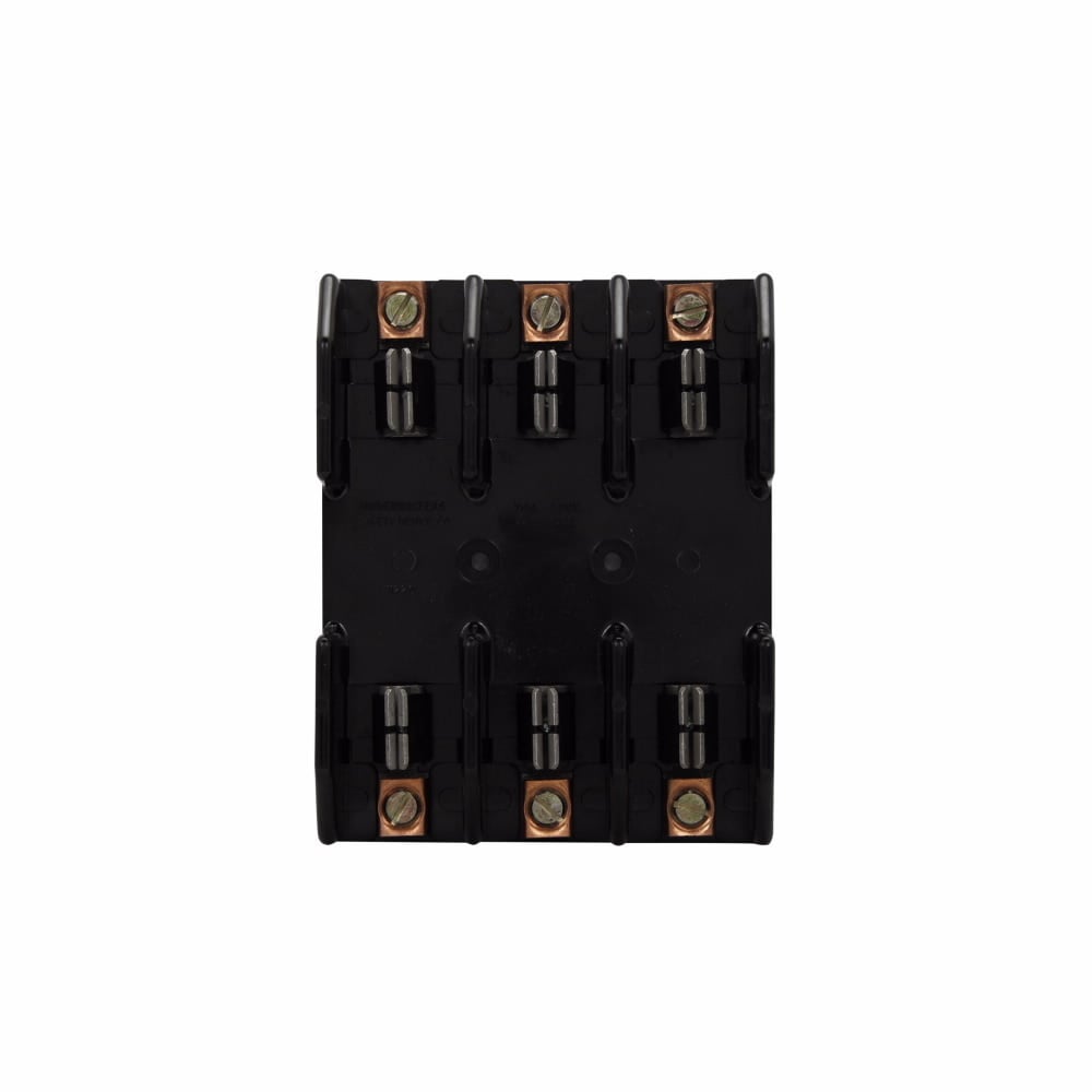 J60100-3COR J600 Fuse Block, 600 V AC/DC, 61 to 100 A, Class: J, 8 to 1/0 AWG Wire, 3 Poles