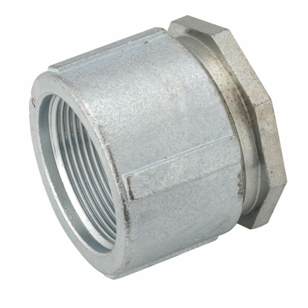 1516 3-Piece Conduit Coupling, 4 in, For Use With IMC/Rigid Conduit, Steel, Electro-Plated Zinc
