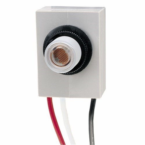 K4035 K400 Button Thermal Photo Cell, 480 V AC, 15 A, 7200 W Tungsten, 4000 VA Ballast, Box Mount, Polycarbonate