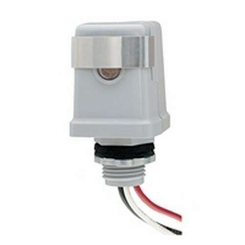 K4123C K4100 Stem Mounting Photocontrol, 208 to 277 V AC, 3100 to 4150 W Tungsten, 1700 to 2300 VA Ballast, Box/Fixture Mount, Polycarbonate