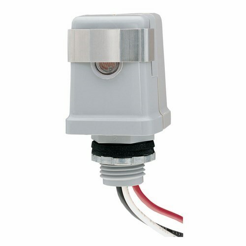 K4141C K4100 Stem Mounting Photocontrol, 120 V AC, 3000 W Tungsten, 3000 VA Ballast, Box/Fixture Mount, Polycarbonate