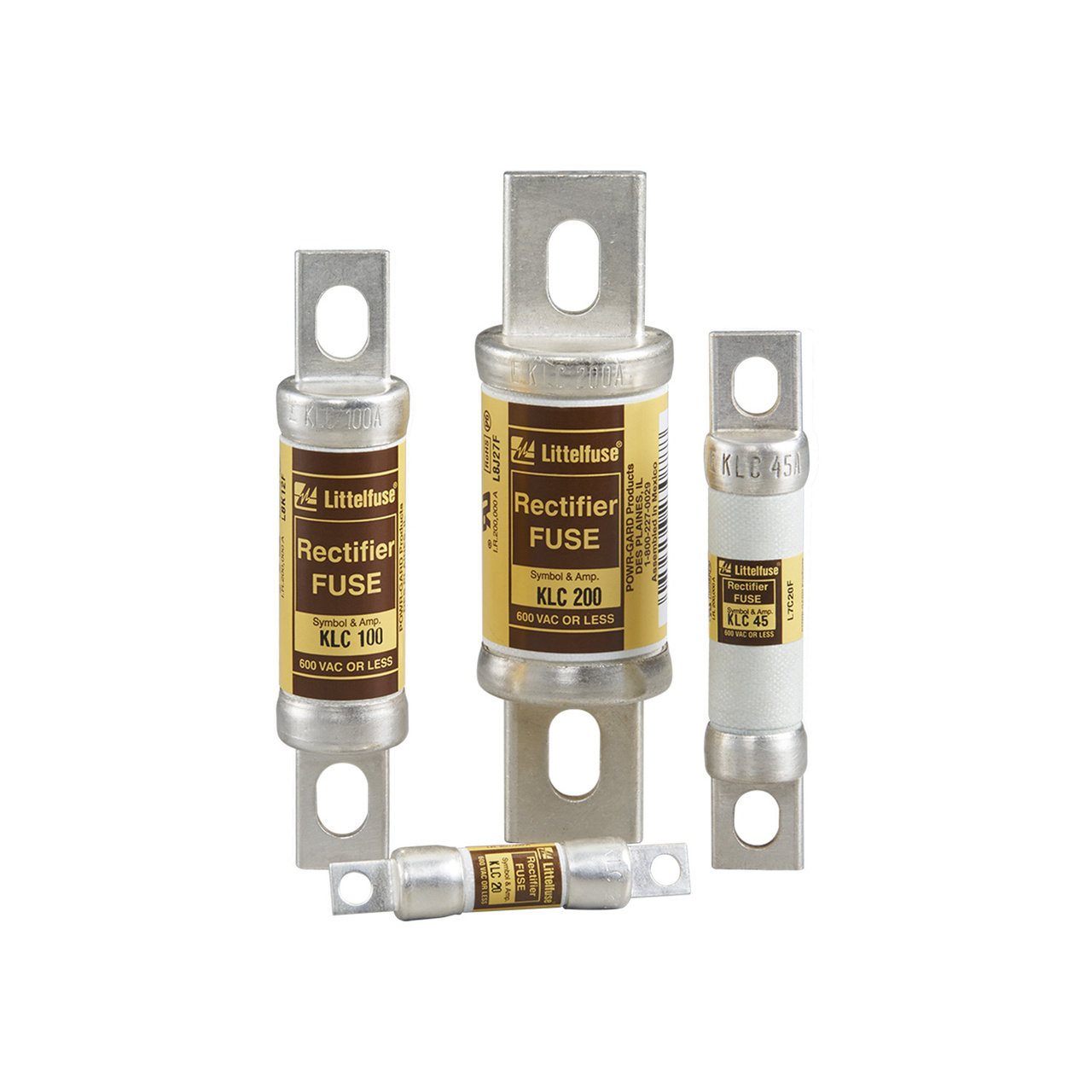 KLC300 Powr-Gard Very Fast Acting High Speed Semiconductor Fuse, 300 A, 600 V AC, 200 kA Interrupt, Cartridge Body