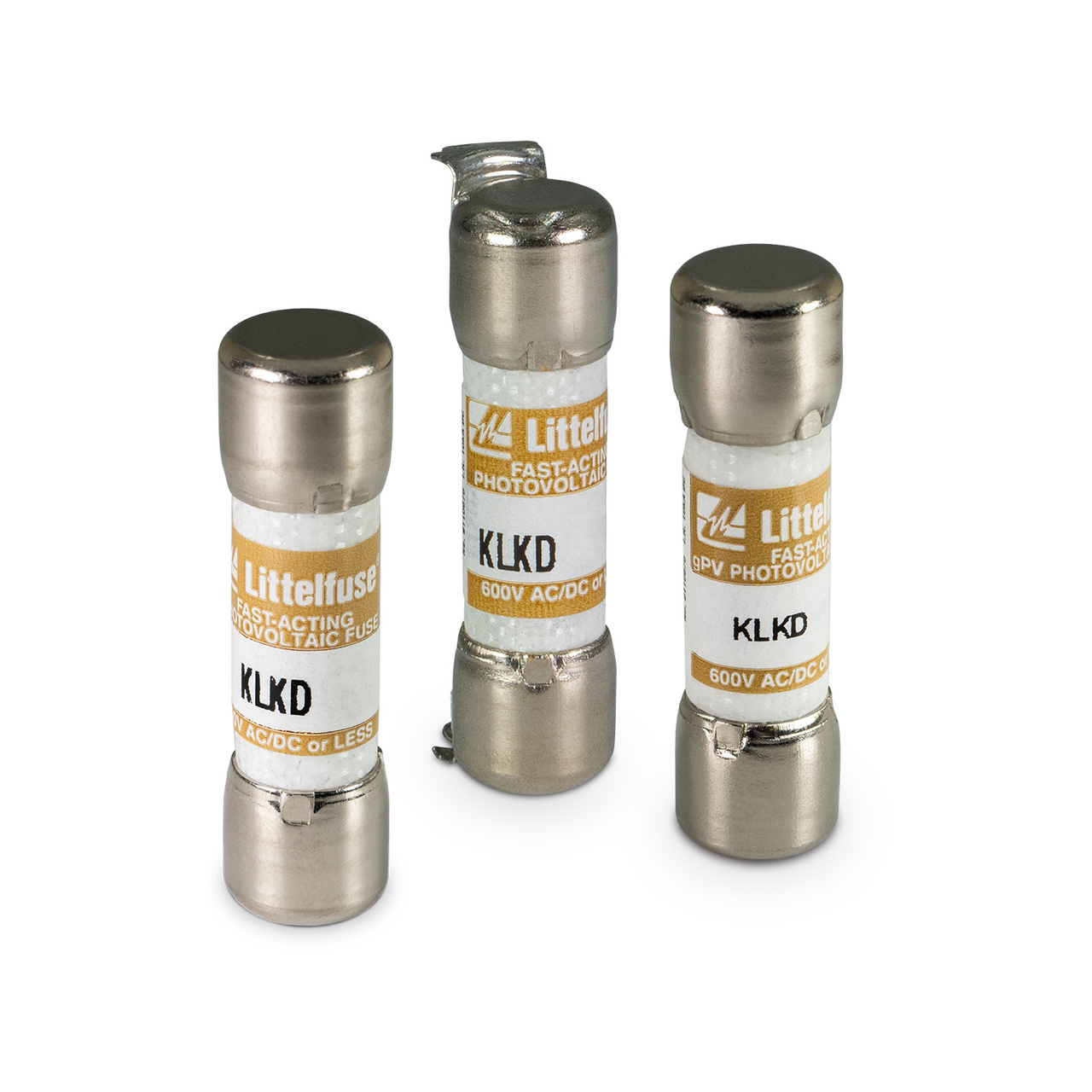 KLKD.500 Powr-Gard Fast Acting Supplemental Midget Fuse, 0.5 A, 600 V AC/DC, 100 kA, Cylindrical Body