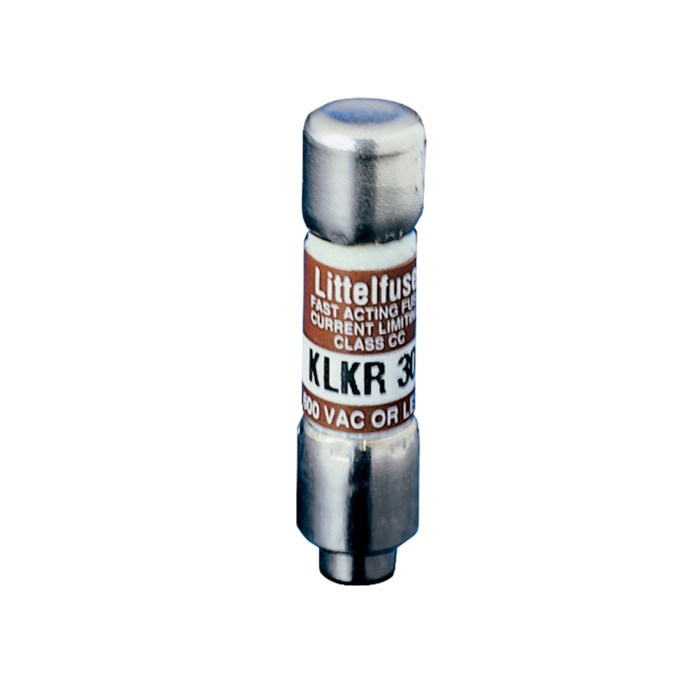 KLKR009 Powr-Gard High Speed North American Style Fast Acting Fuse, 9 A, 600 V AC/300 V DC, 20/200 kA Interrupt, CC Class, Cartridge Body