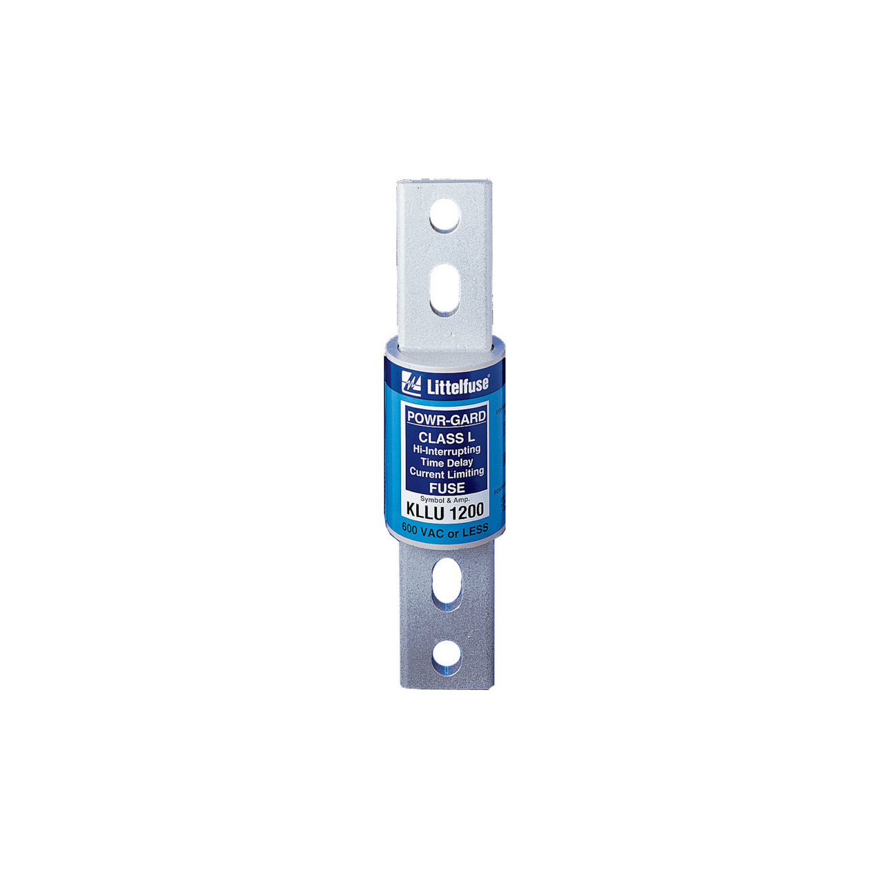 KLLU1000 Powr-Gard Current Limiting Time Delay Fuse, 1000 A, 600 V AC/300 V DC, 20/200 kA Interrupt, L Class, Cartridge Body