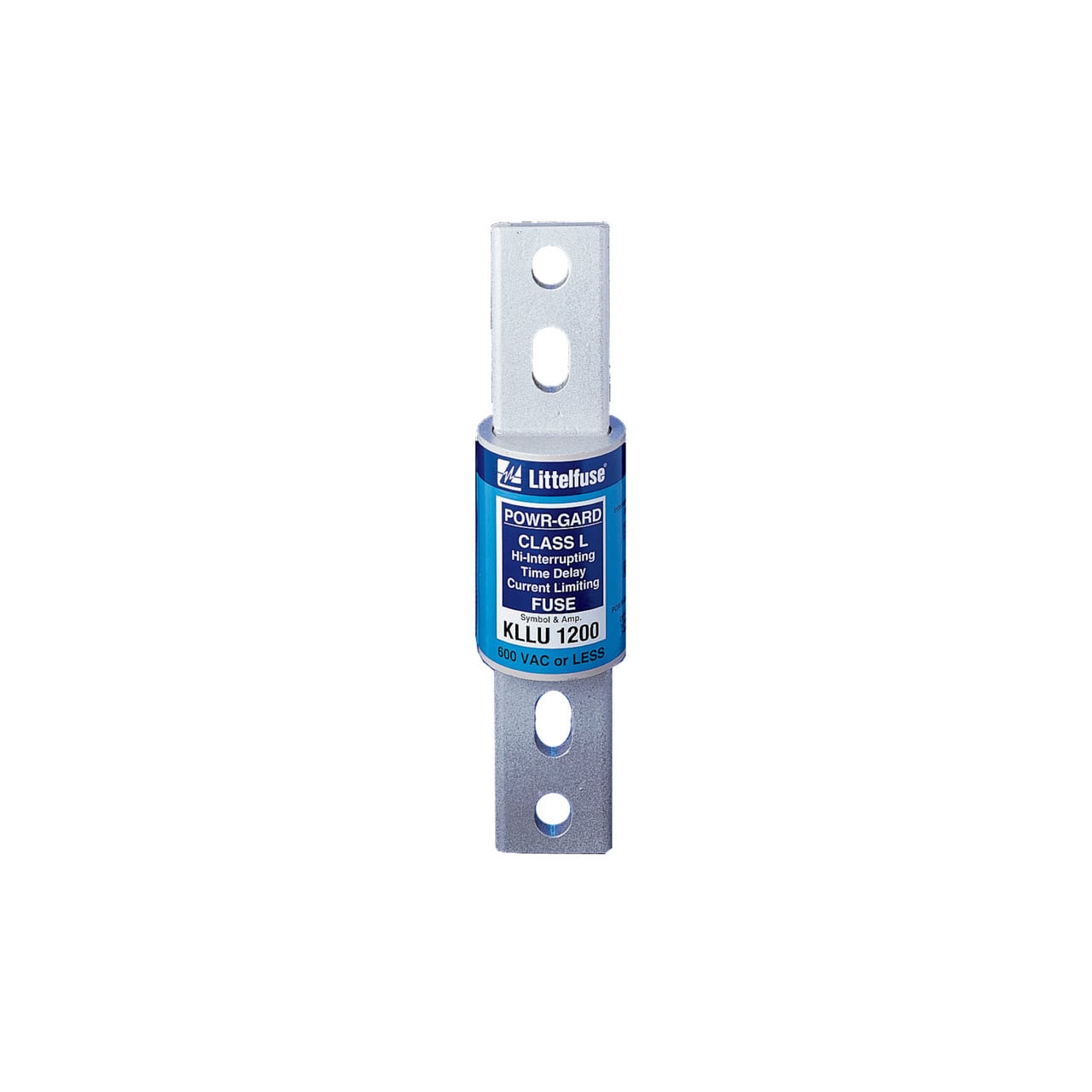 KLLU2000 Powr-Gard Current Limiting Time Delay Fuse, 2000 A, 600 V AC/300 V DC, 20/200 kA Interrupt, L Class, Cartridge Body