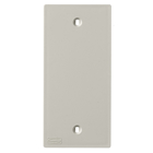 Hubbell Wiring Device Kellems, Device Plates and Accessories, Faceplate,KP Series, 1-Gang, Blank Opening, Office White