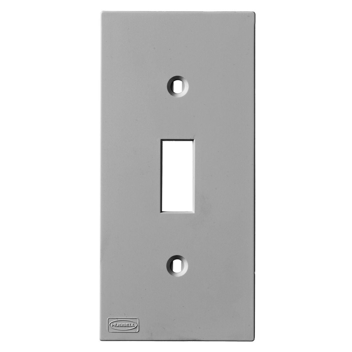 KP1GY KP Series Non-Metallic Removable Standard Faceplate With Toggle Opening, For Use With PT1, PP1, PL1, PW1 and PB2 Series Non-Metallic Raceway, Gray