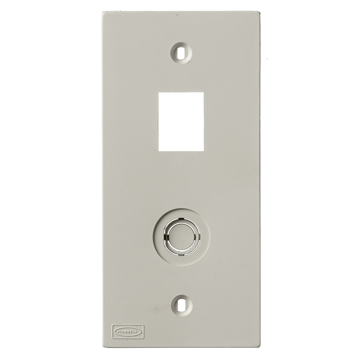 KP2140 KP Series 1-Gang Non-Metallic Molded Standard Faceplate, For Use With PlugTrak PT1/PP1/PL1/PW1/PW2/PB2/PB3/PS3 Series Raceway, Plastic, Off-White