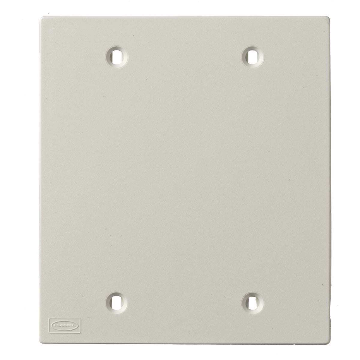 KP24 KP Series Blank Non-Metallic Molded Standard Faceplate, For Use With PlugTrak PT1/PP1/PL1/PW1/PW2/PB2/PB3/PS3 Series Raceway, PVC, Off-White