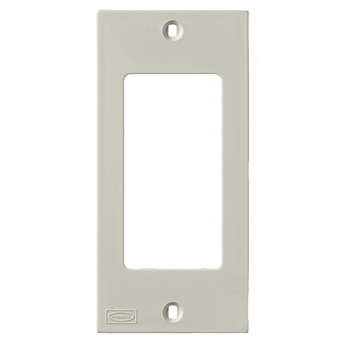 KP26 KP Series Low Profile Non-Metallic Molded Standard Faceplate, For Use With Non-Metallic Raceway and BaseTrak Multi-Channel Raceway, Plastic, Off-White