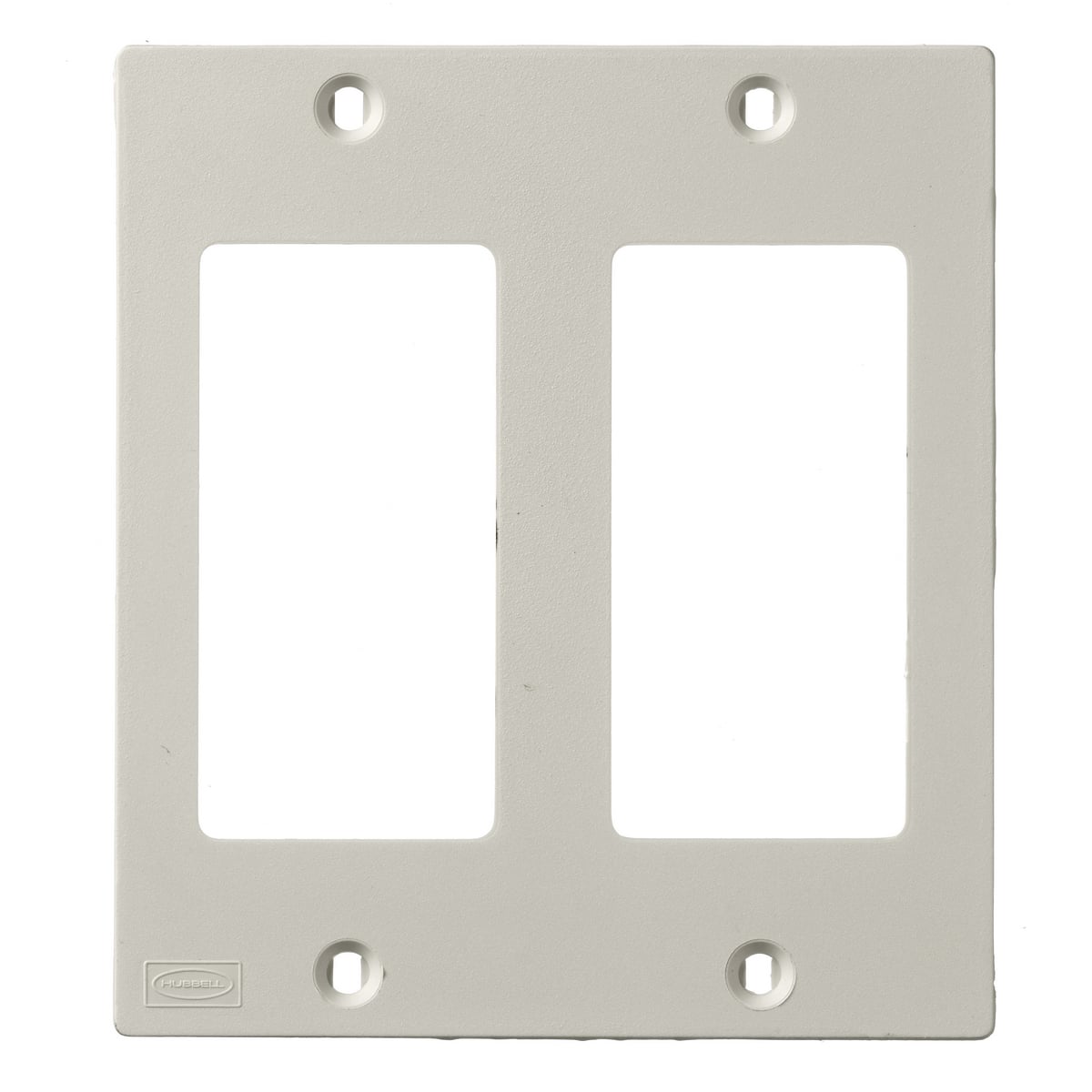 KP262 KP Series Molded Non-Metallic Standard Faceplate, For Use With PlugTrak PT1/PP1/PL1/PW1/PW2/PB2/PB3/PS3 Series Raceway, PVC, Off-White