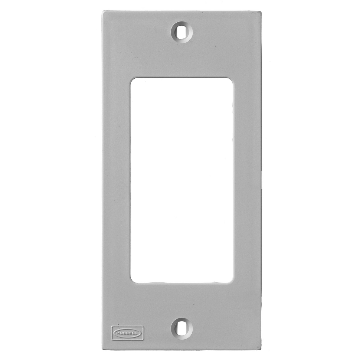 KP26GY KP Series 1-Gang Non-Metallic Removable Standard Faceplate With Decorator Opening, For Use With PT1, PP1, PL1, PW1 and PB2 Series Non-Metallic Raceway, Gray