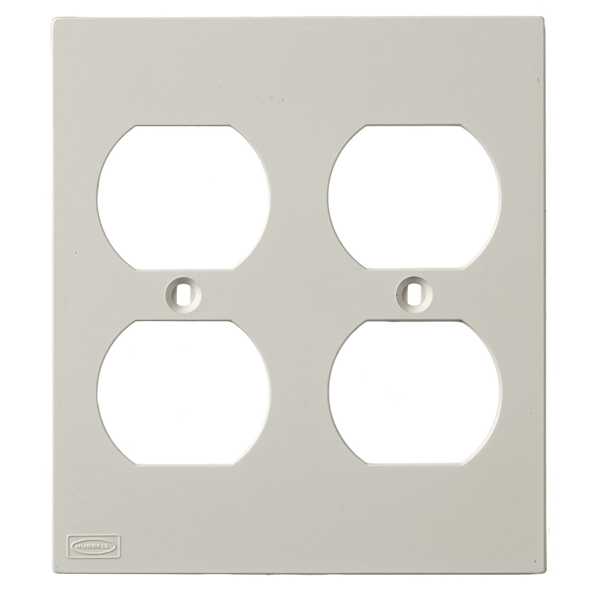 KP82 KP Series 2-Gang Non-Metallic Molded Standard Faceplate, For Use With PlugTrak PT1/PP1/PL1/PW1/PW2/PB2/PB3/PS3 Series Raceway, Plastic, Off-White