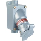 KR Series - Aluminum 30 Amp Receptacle With Feed-Thru Enclosure - 2W 3P Circuit - 115/230VAC At 60Hz - Hub Size 3/4 Inch