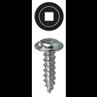 K-Lath Screw, Steel material, 3/4 in. length, #10 thread size, Wafer head type, Zinc Plated Finish, Square drive type, #2 drill point size, Patented Invincibox Packaging