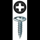 K-Lath Screw, Steel material, 1/2 in. length, #8 thread size, Wafer head type, Zinc Plated Finish, Phillips drive type, #2 drill point size, Tuff Pack Packaging