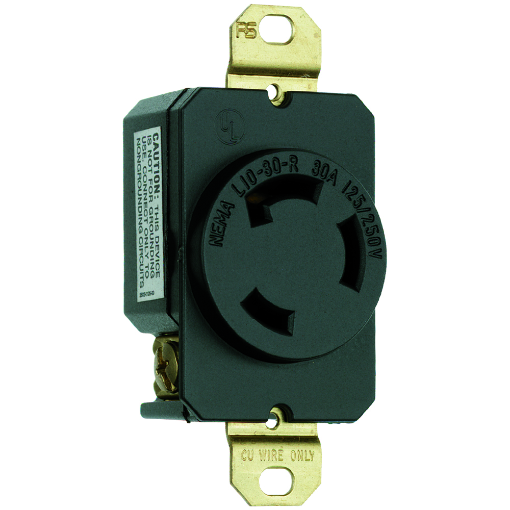 L1030R Turnlok Receptacle 3W 30A 125V/250V