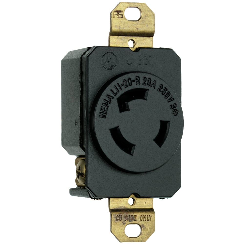 L1220R 20 Amp NEMA L1220 Single Receptacle