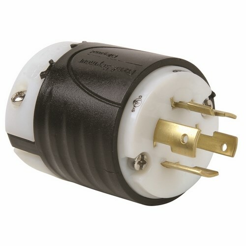 L1620P 20 Amp NEMA Plug L1620 - Black Back, White Front Body