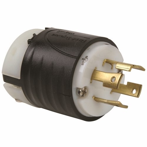 L1630P 30A NEMA L1630 Plug - Black Back, White Front Body
