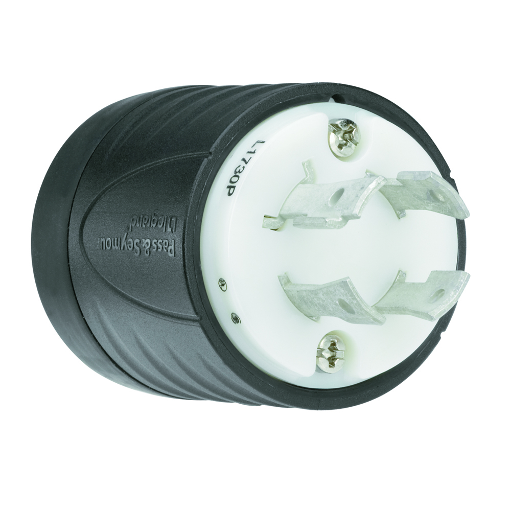 L1730P 30A NEMA L1730 Plug - Black Back, White Front Body