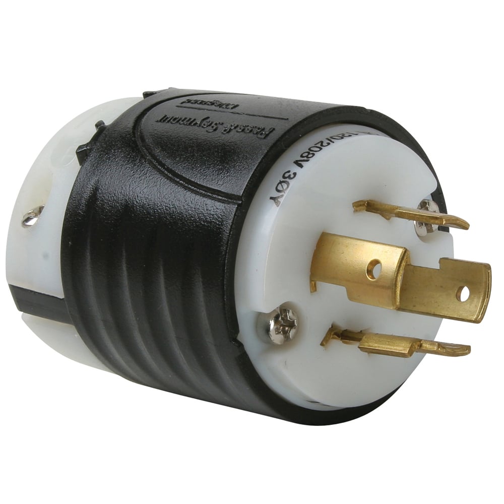 L1820P 20 Amp NEMA Plug L1820 - Black Back, White Front Body