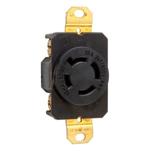 L2020R 20 Amp NEMA L2020 Single Receptacle