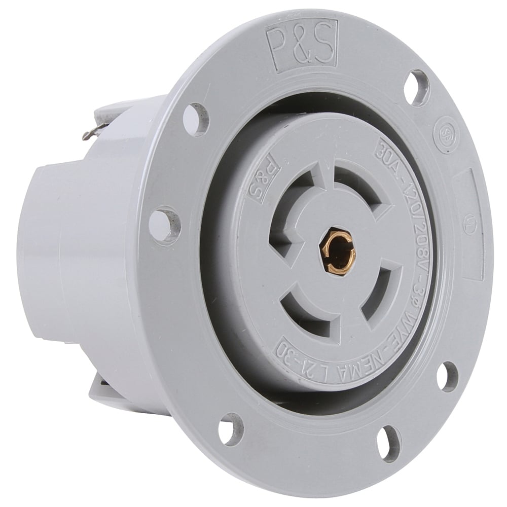 L2130FO 30A L2130 Flanged Outlet, Gray