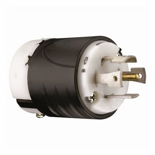 L2130P 30A L2130 Plug - Black Back, White Front Body