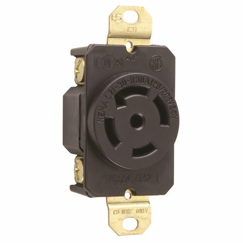 L2130R 30A L2130 Single Receptacle