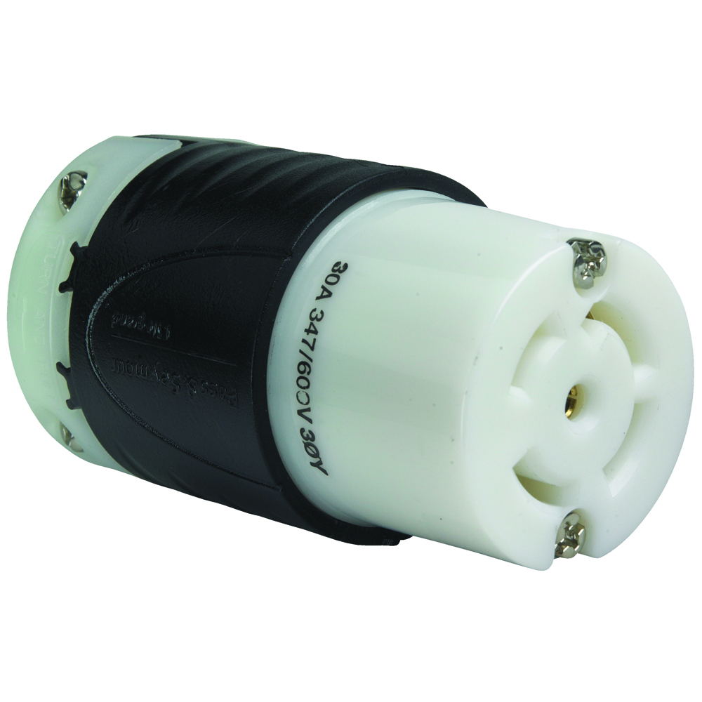 L2330C 30A L2330 Connector - Black Back, White Front Body