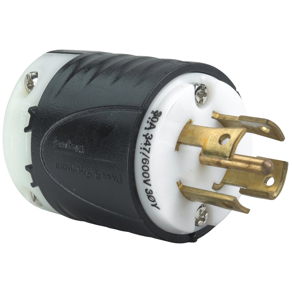 L2330P 30A L2330 Plug - Black Back, White Front Body