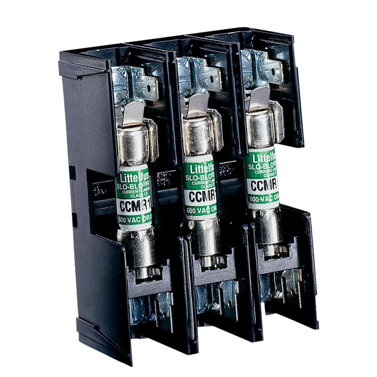 L60030C-1PQ Powr-Gard Fuse Block, 600 V AC/DC, 30 A, Class: CC, 14 to 10 AWG Wire, 1 Pole