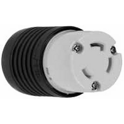 L630C 30A NEMA L630 Connector - Black Back, White Front Body