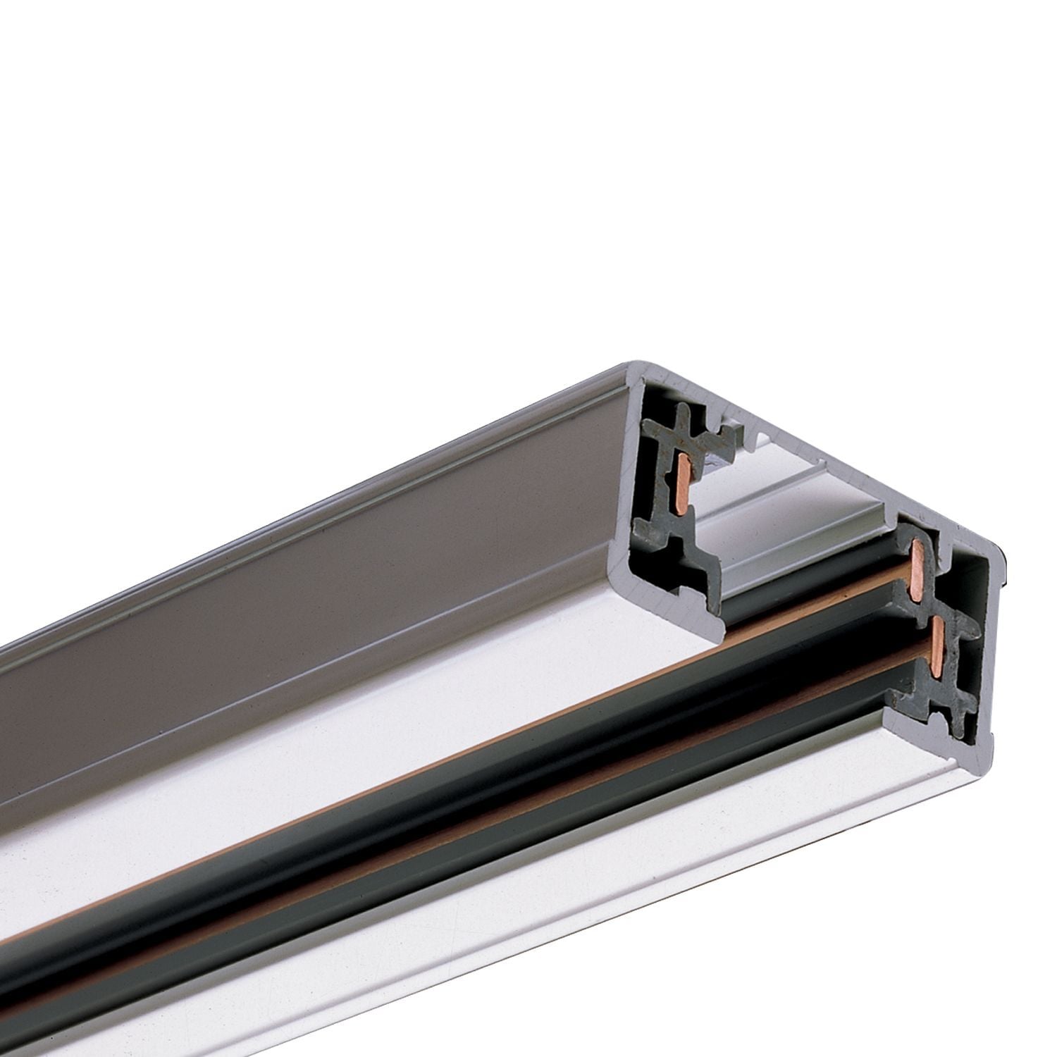 L650P Halo Power-Trac 1-Circuit Miniature Track System, 10-1/2 in L x 1-3/4 in W, Extruded Aluminum