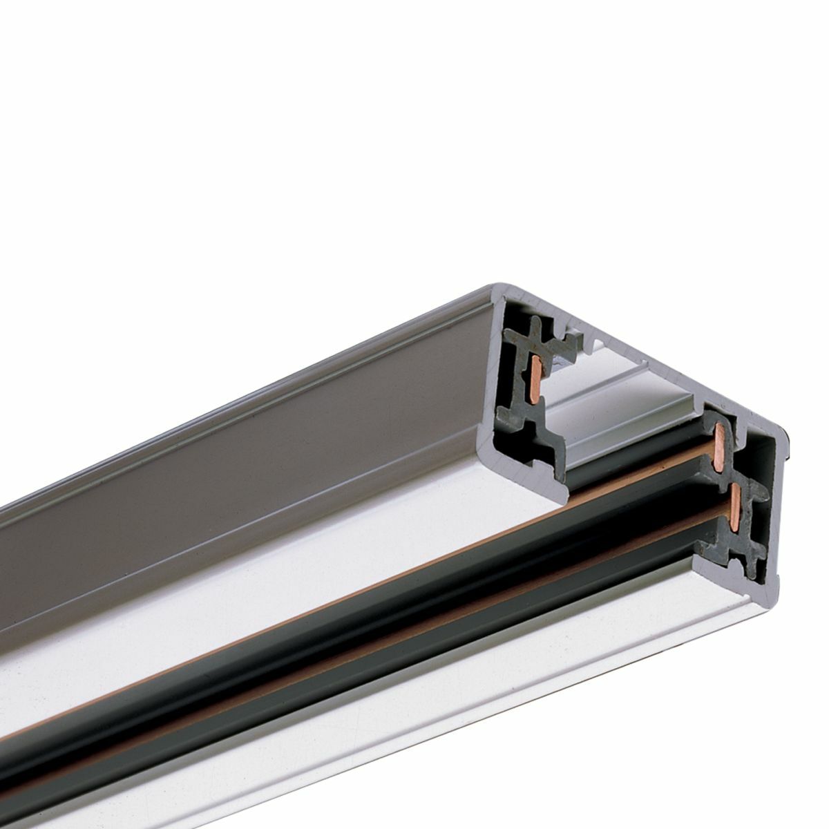 L652P Halo Power-Trac Ceiling Mount Single Circuit Track, 94-1/4 in L x 1-3/4 in W, Aluminum