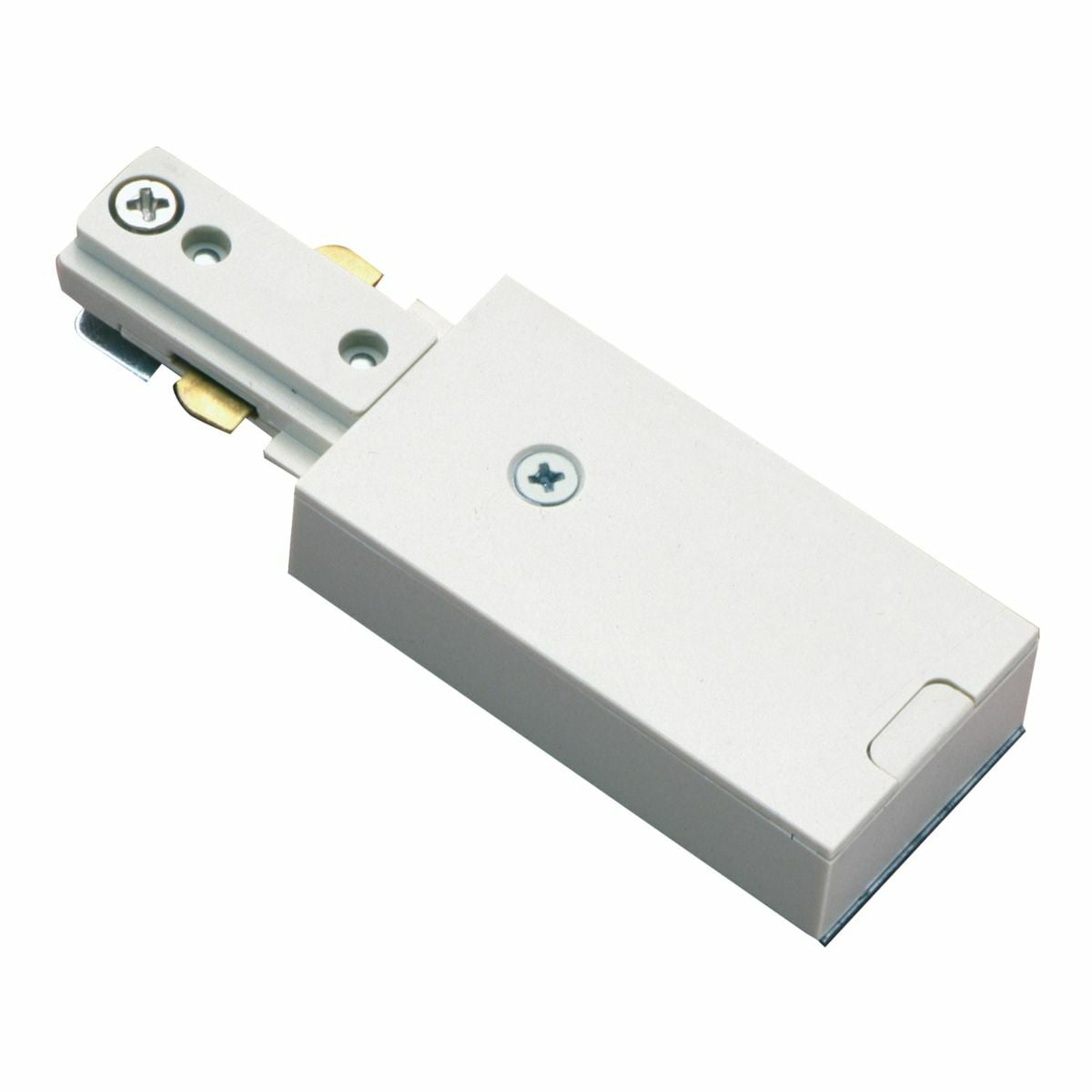 L901MB Halo Push-In Live End Connector, 1 Circuits, 1-Circuit Track, 5.201 in L x 4.301 in W, Polycarbonate