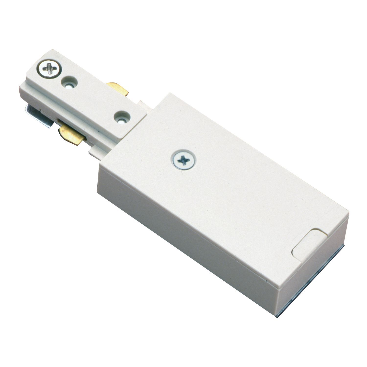 L901P Halo Push-In Live End Connector, 1 Circuits, 1-Circuit Track, 5.201 in L x 4.301 in W, Polycarbonate