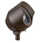 MR16 ACCENT LIGHT - Larger 4in; diameter for wider light spread along walls, shrubs and trees.