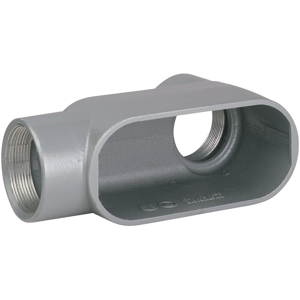 LB37 Type LB Conduit Body, 1 in Hub, 7 Form, 11 cu-in Capacity, Iron, Tri-Coated