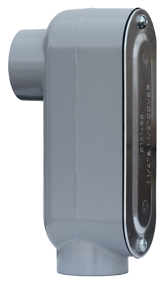 LB50CG Type LB Conduit Body With Cover and Neoprene Gasket, 1/2 in Hub, Aluminum