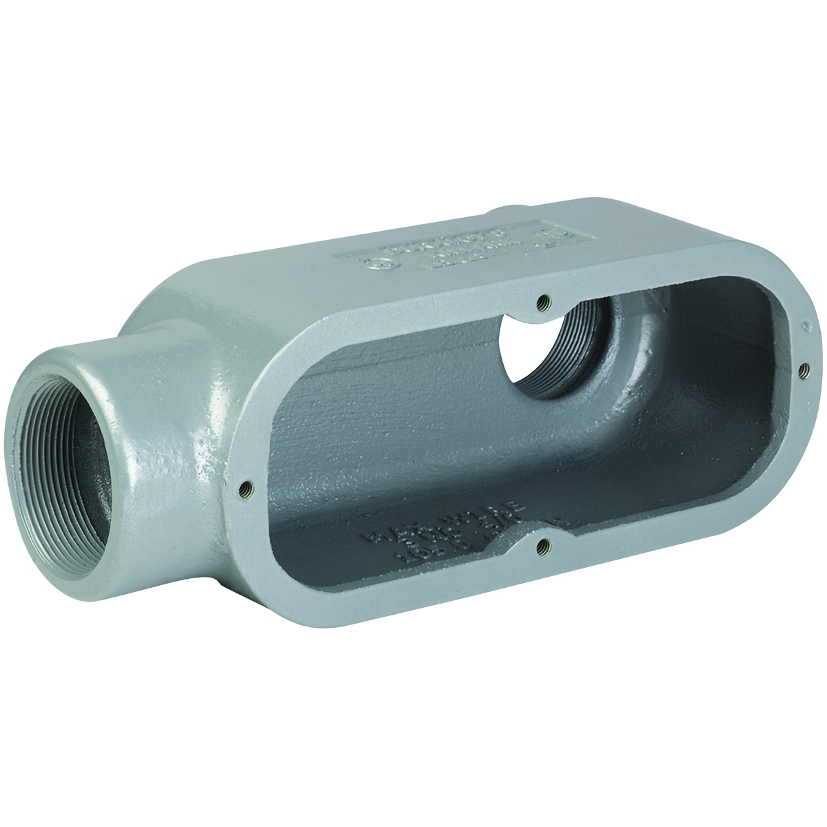LB68 Type LB Conduit Body, 2 in Hub, 8 Form, 105 cu-in Capacity, Iron, Tri-Coated